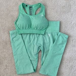 Gymshark Green Vital Seamless Set